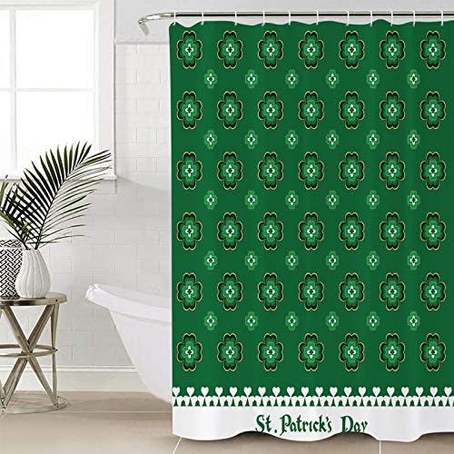 TocaHome St Patricks Day Waterproof Shower Curtain Set