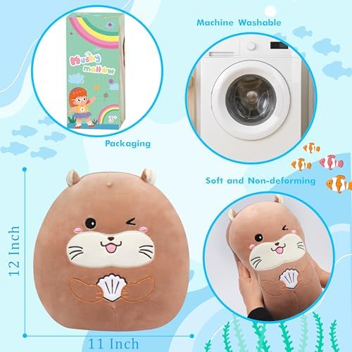 Cute Otter Plush Pillow Soft Cuddling Companion
