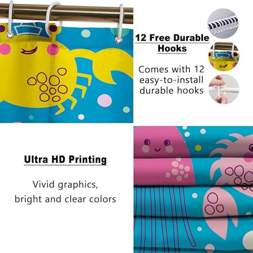4-Piece Bathroom Set for Kids Ocean Octopus Design