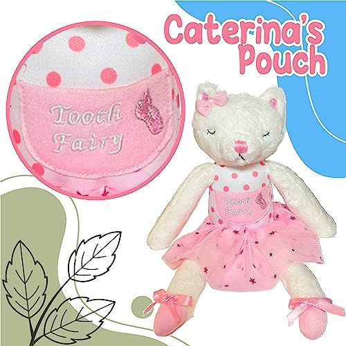 Caterina the Cat Ballerina Tooth Fairy Pillow for Girls