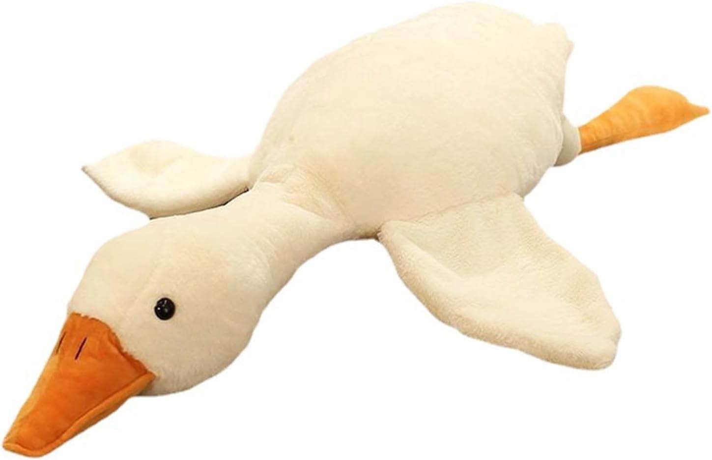 Bacmaze White Goose Plush Pillow 20 Inch Cute Toy Stuffed Animal