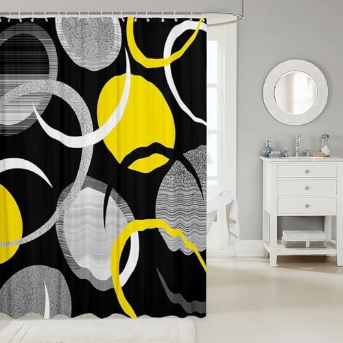 Feelyou Abstract Art Bath Curtain for Kids