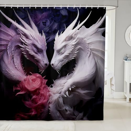 VIBRANT DRAGON SHOWER CURTAIN Rp