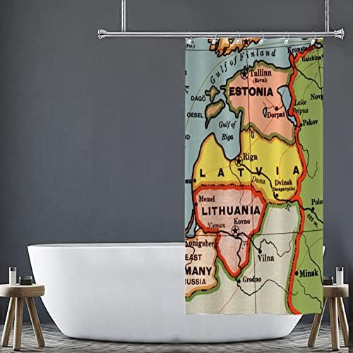Premium 36x72 Inch Bathroom Shower Curtain Set