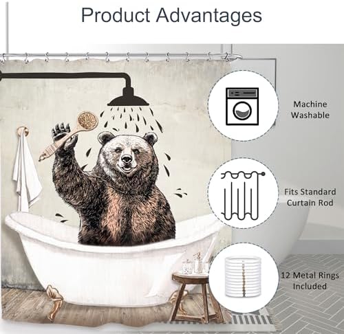 Fun Animal Bath Curtains