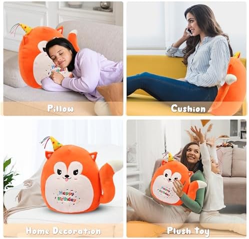 Easfan Fox Plush Pillow