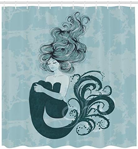 Fun Ambesonne Mermaid Shower Curtain Perfect for Relaxing in the Bathroom