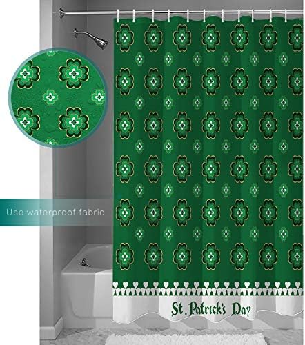 TocaHome St Patricks Day Waterproof Shower Curtain Set