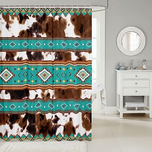 Stylish Cowhide Bathroom Curtain