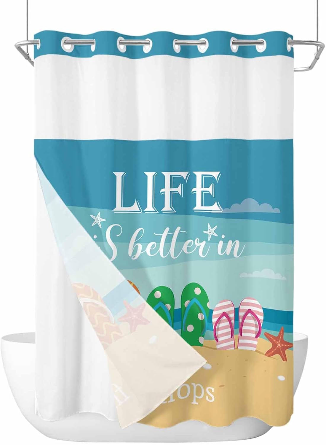 Sunlit Window Bath Shower Curtain Set