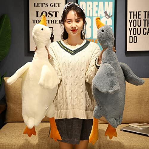 PERZOE 5090cm Giant Goose Plush Pillow Stuffed Animal Toy
