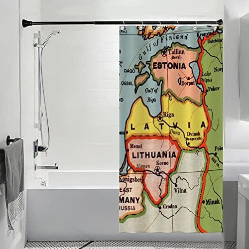 Premium 36x72 Inch Bathroom Shower Curtain Set