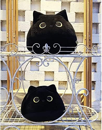 Black Cat Plush Pillow Toy Soft Stuffed Animal for Kids Baby Girls