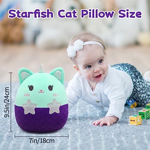 Kawaii Mermaid Cat Plush Doll Gift for Kids