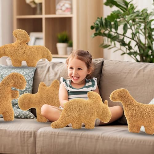 Psqueeze Dino nugget plush pillow set funny birthday gift for kids