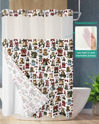 Christmas Snowman Bath Curtain 48x72