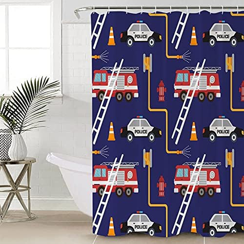 Sunteeny 72 Inch Purple Shower Curtain with Hooks