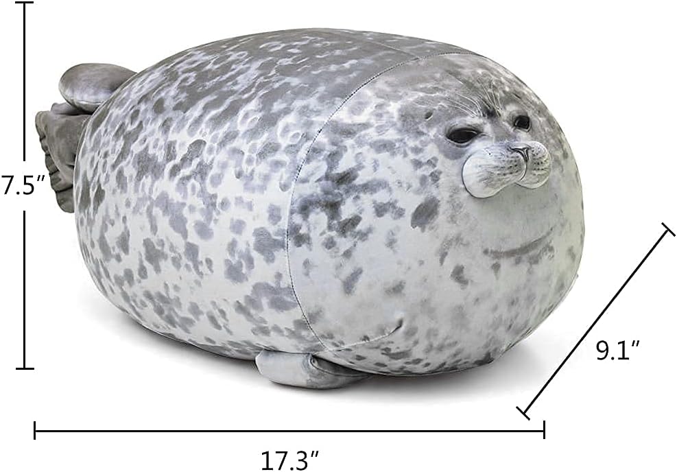 Eaasok Chubby Seal Pillow Soft Plush Animal Toy 176 Inch