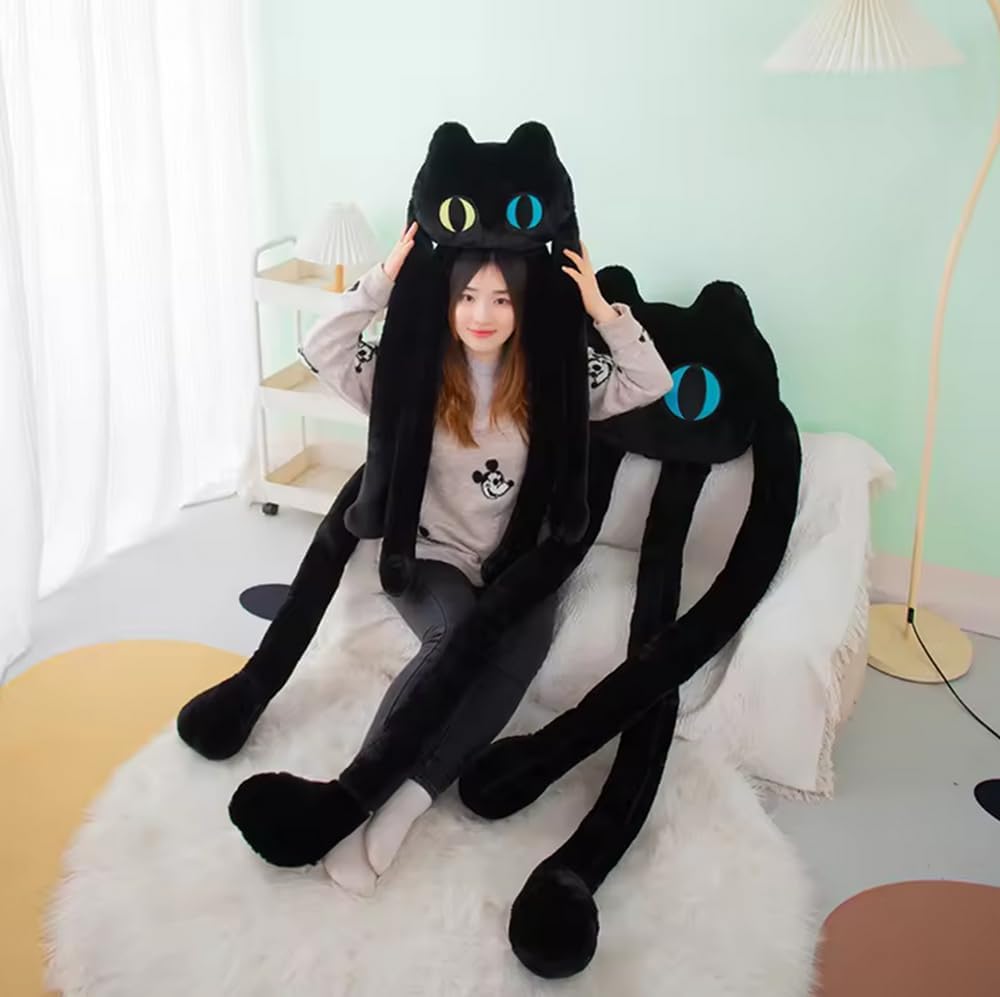 Comfortable Soft GracesDawn Long Cat Plush Pillow for Kids Adults