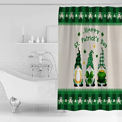 Waterproof Machine Washable shower curtain set with hooks for bath
