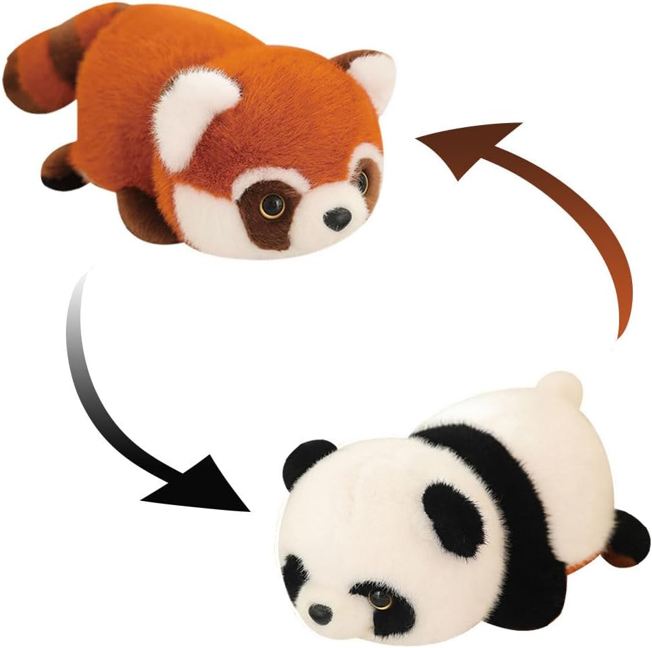 INSTITIZER 2 in 1 Plush Red Panda Pillow Toy