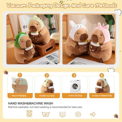 Capybara Plush Pillow - Cuddly Cuddles Safe Adorable Gift