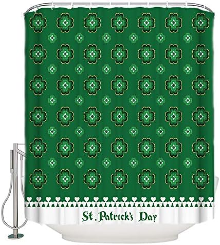 TocaHome St Patricks Day Waterproof Shower Curtain Set