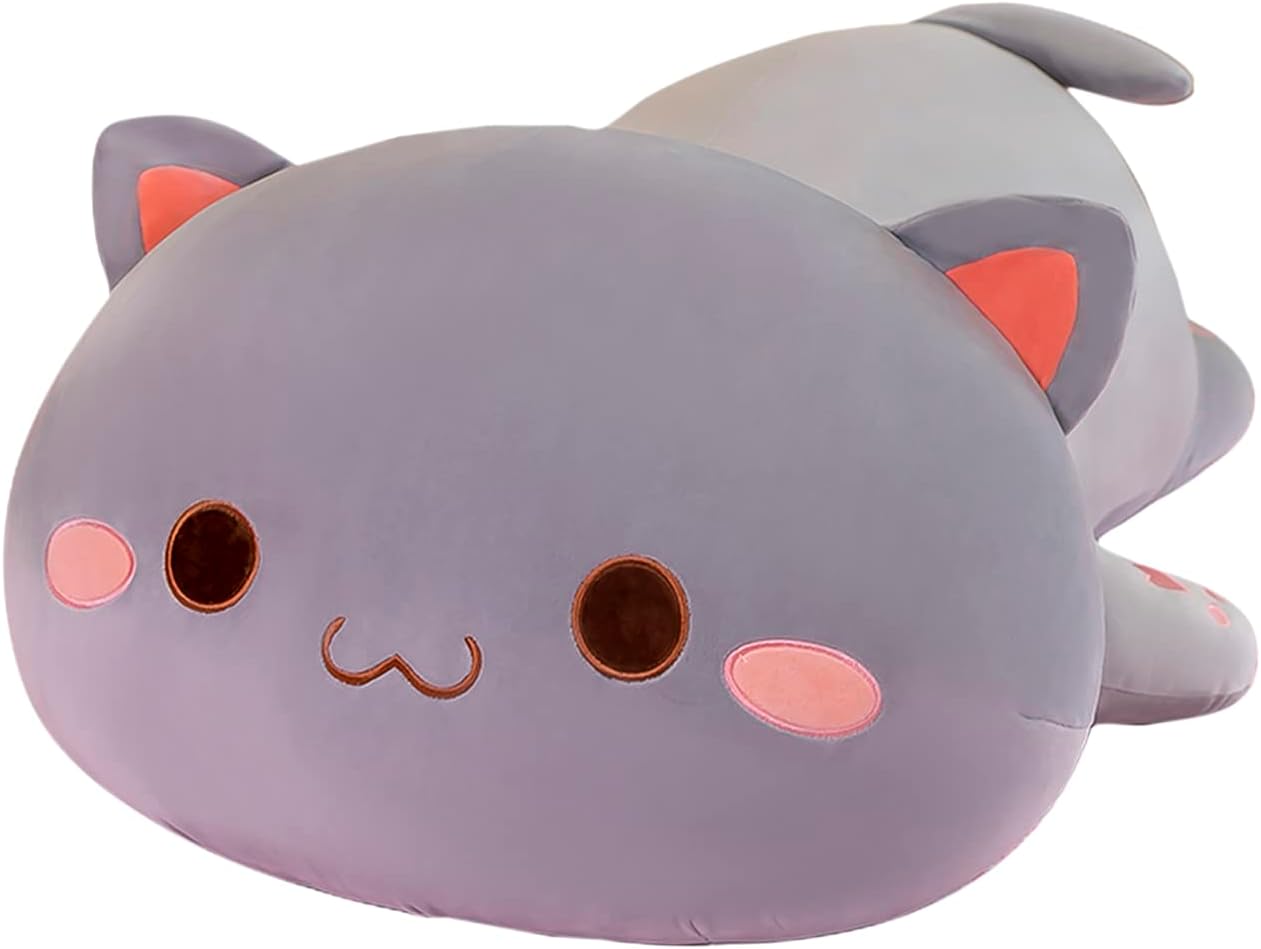 Cute Cat Stuffed Animal Pillow for Kids