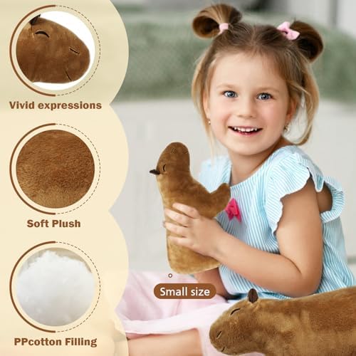 Capybara Plush Pillow Cute Stuffed Animal for Kids and Pets