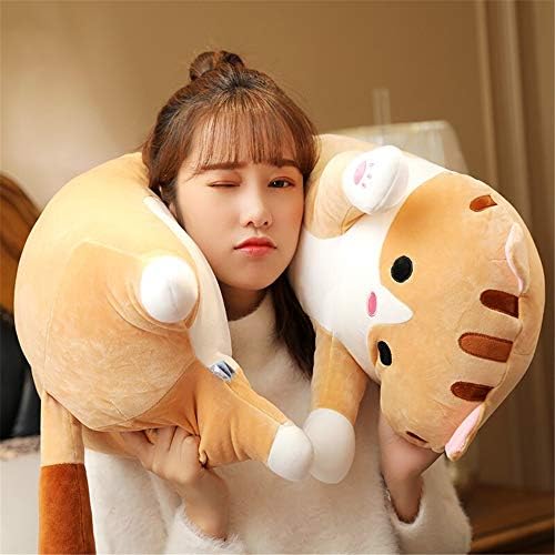 Cat Plush Pillow for Kids Soft Cuddling Companion