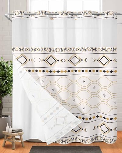 Retro Farmhouse Shower Curtain 72x78