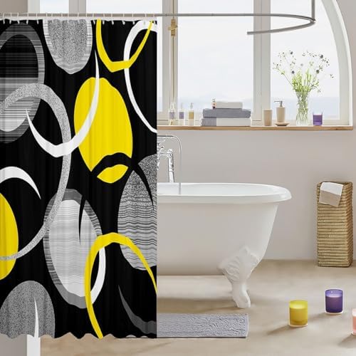 Feelyou Abstract Art Bath Curtain for Kids