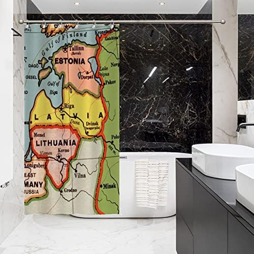 Premium 36x72 Inch Bathroom Shower Curtain Set