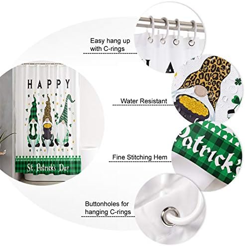 Waterproof Shower Curtain Set for Bathroom - Machine Washable Durable Stylish