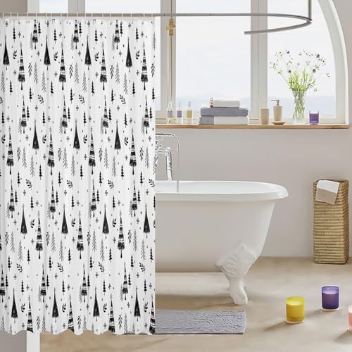 Feelyou Kids Christmas Shower Curtain 72x72 Set