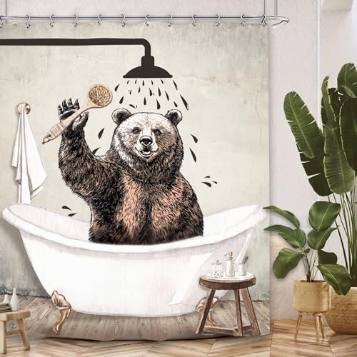 Fun Animal Bath Curtains