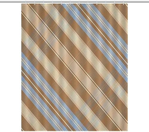 Vivid Buffalo Check Bath Curtain waterproof easy to hang