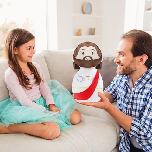 Sturdy Plush Jesus Figure for Kids 11 Inch