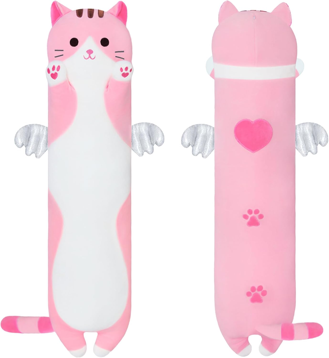 A Squishy Pink Cat Plush Pillow