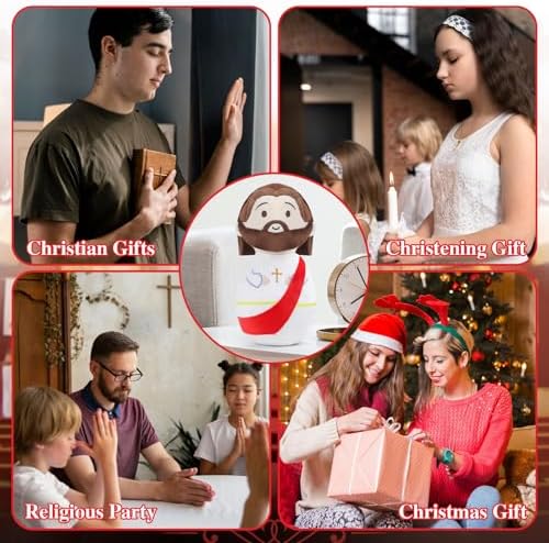 Sturdy Plush Jesus Figure for Kids 11 Inch