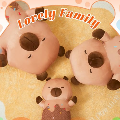 Adorable Fluffy Plush Pillow - Capybara Design