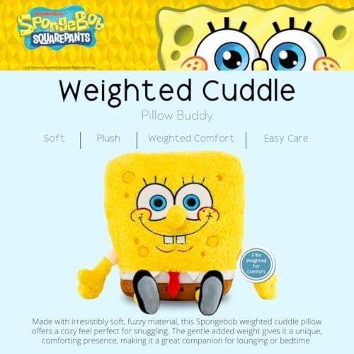 Franco Calm SpongeBob SquarePants Weighted Cuddle Pillow 1