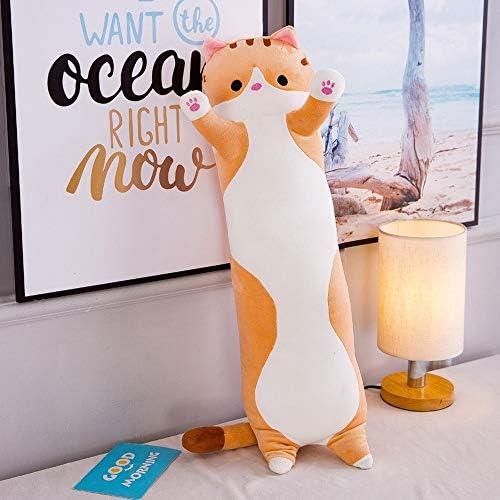 Cat Plush Pillow for Kids Soft Cuddling Companion