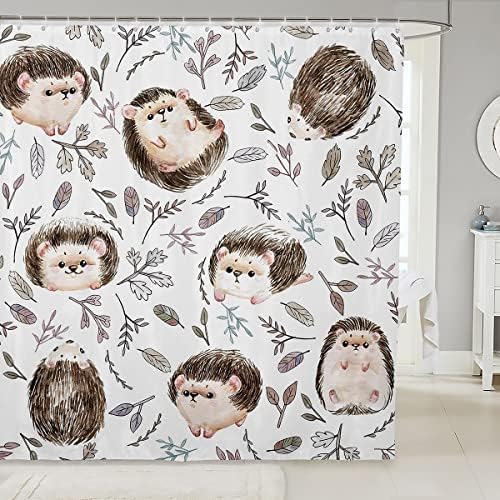 Erosebird - The Perfect Bathtub Experience - Cute Hedgehog 72x78-inch Shower Curtain
