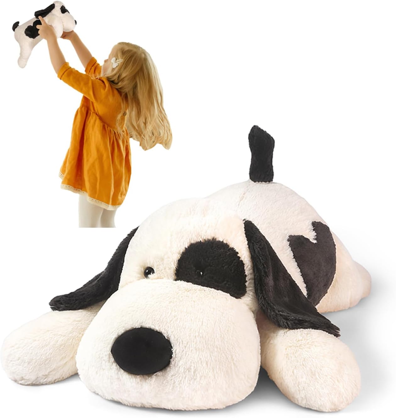 16 Weighted Dog Plush Pillow for Ko kids Adults Soft Huggable weighted