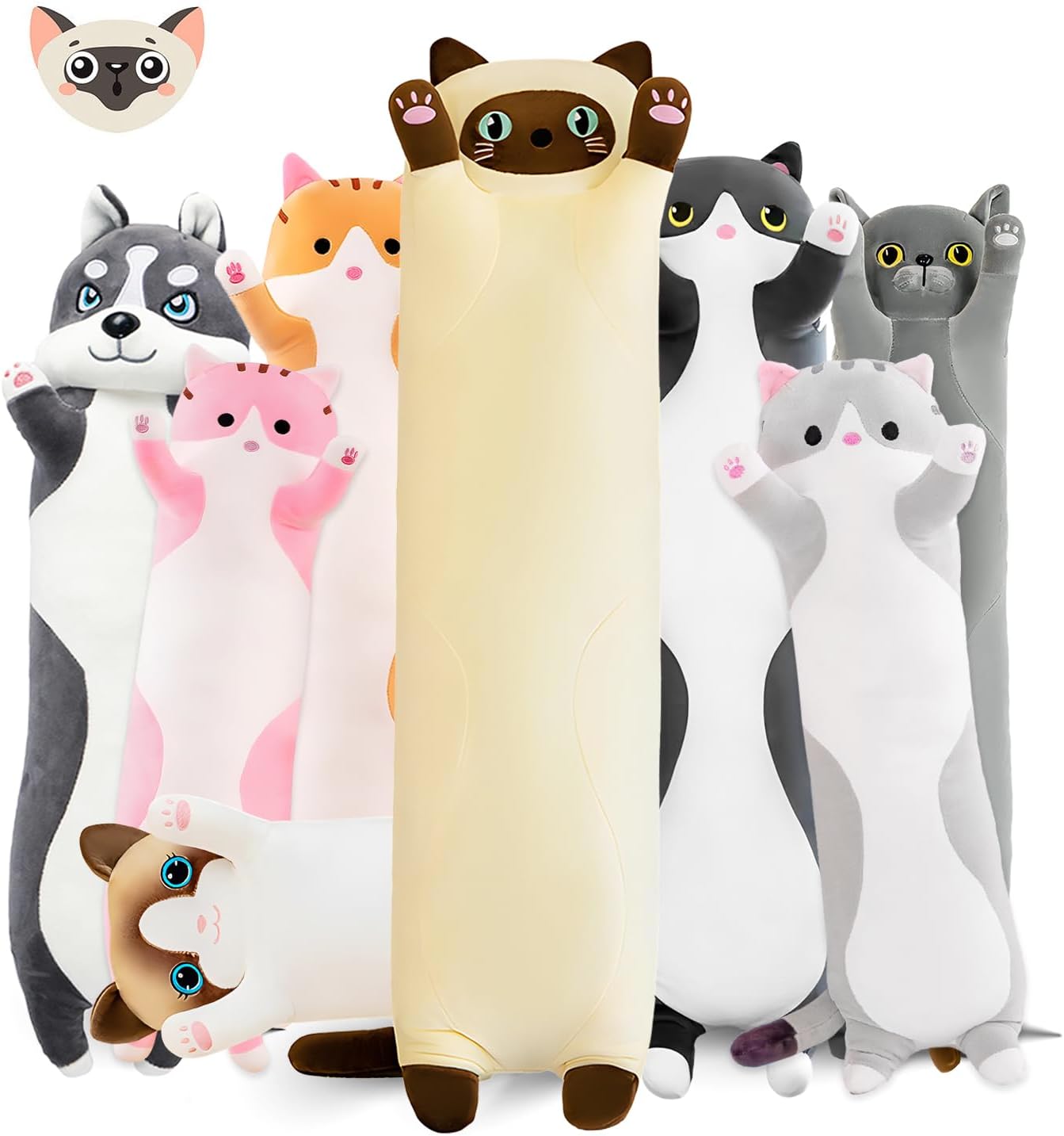 Kitty Comfy Cat Plush Pillow