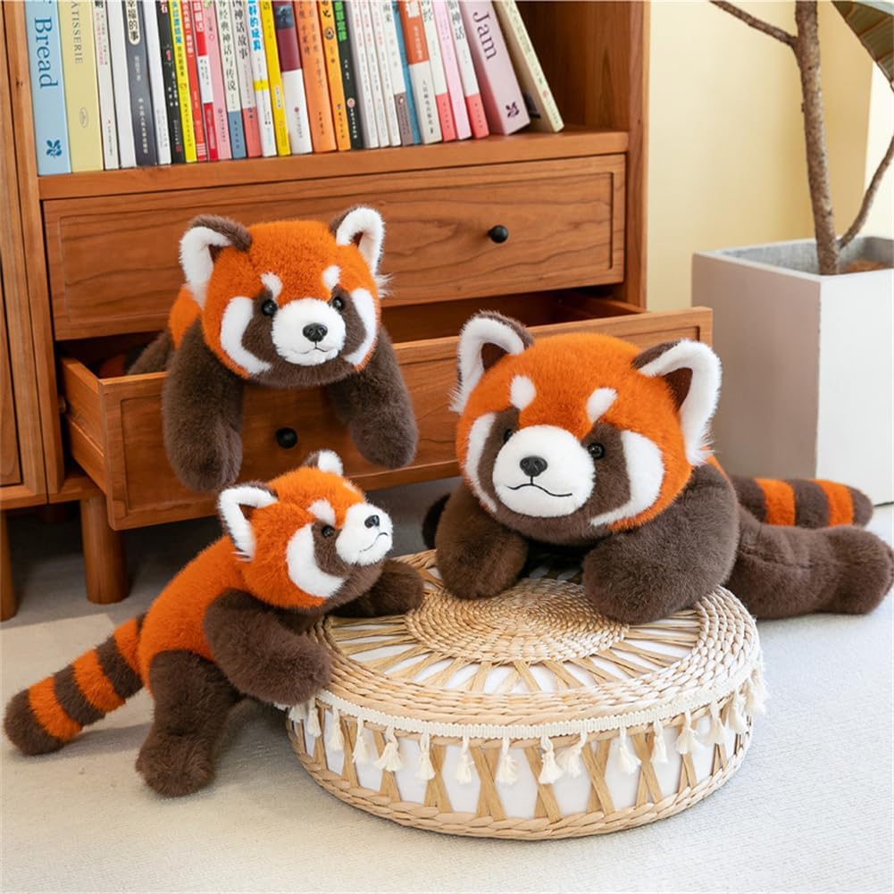 Relaxing Red Panda Plush Pillow for Kids and Adults