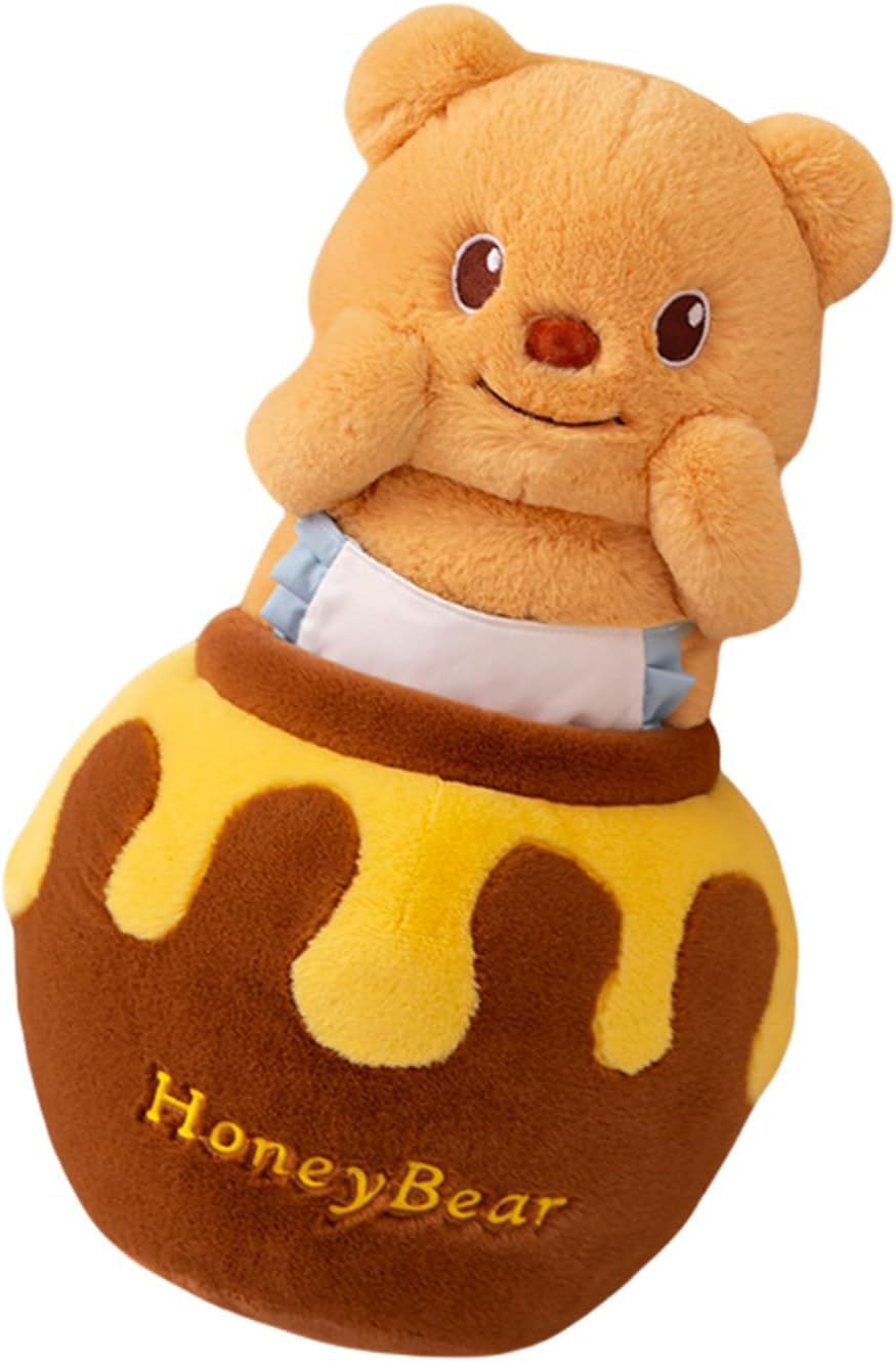 Plush Bear Pillow with Honey Bar Bear Stuffed Animal