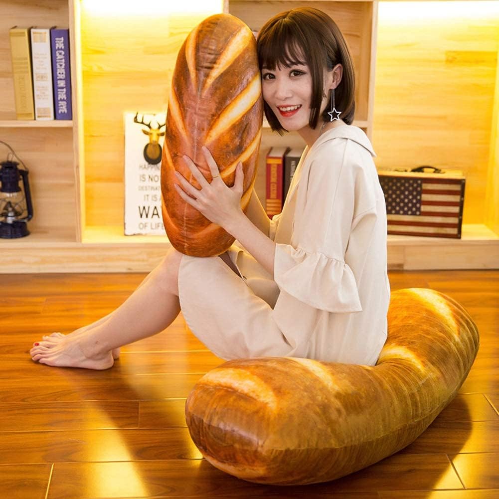 BFS3D Simulation Bread Shape Plush Pillow Home Decor