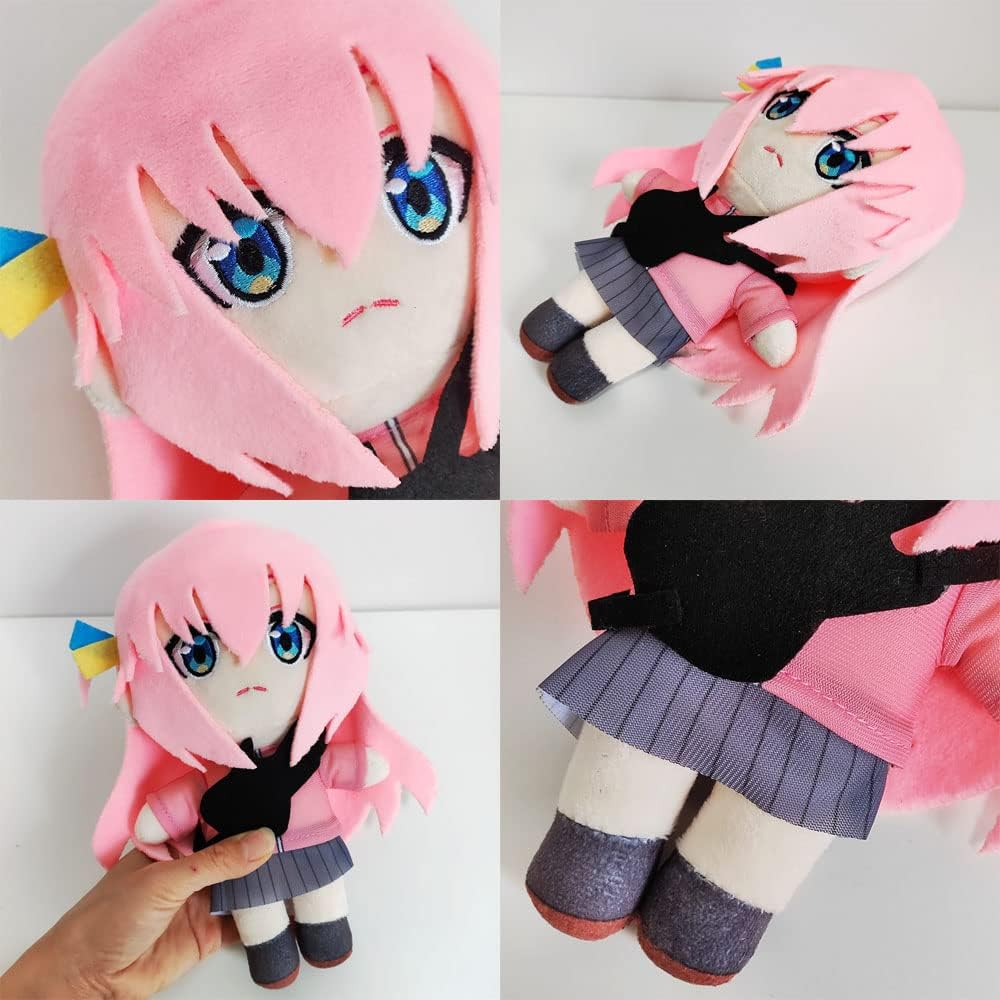 JCvCX Pink Hair Guitar Girl Plush Pillow